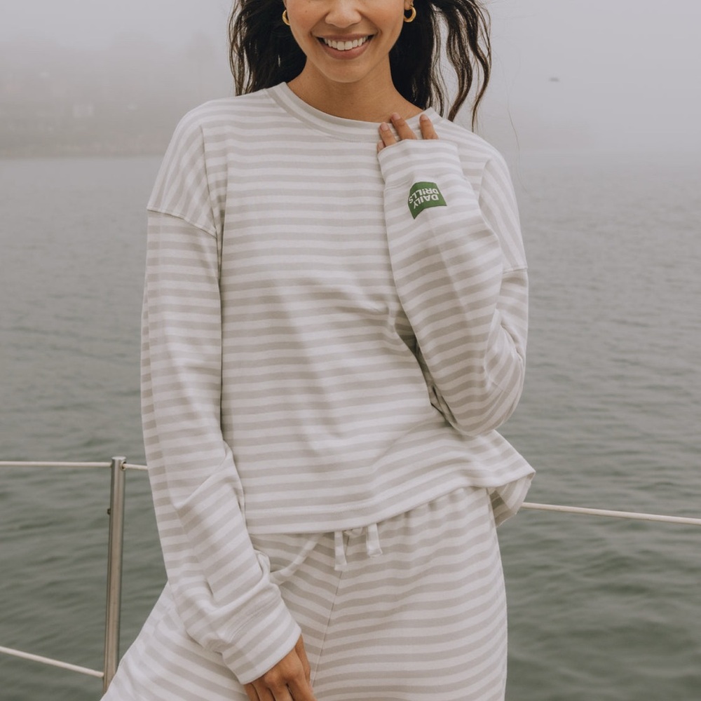 NWT Daily drills striped set M/L